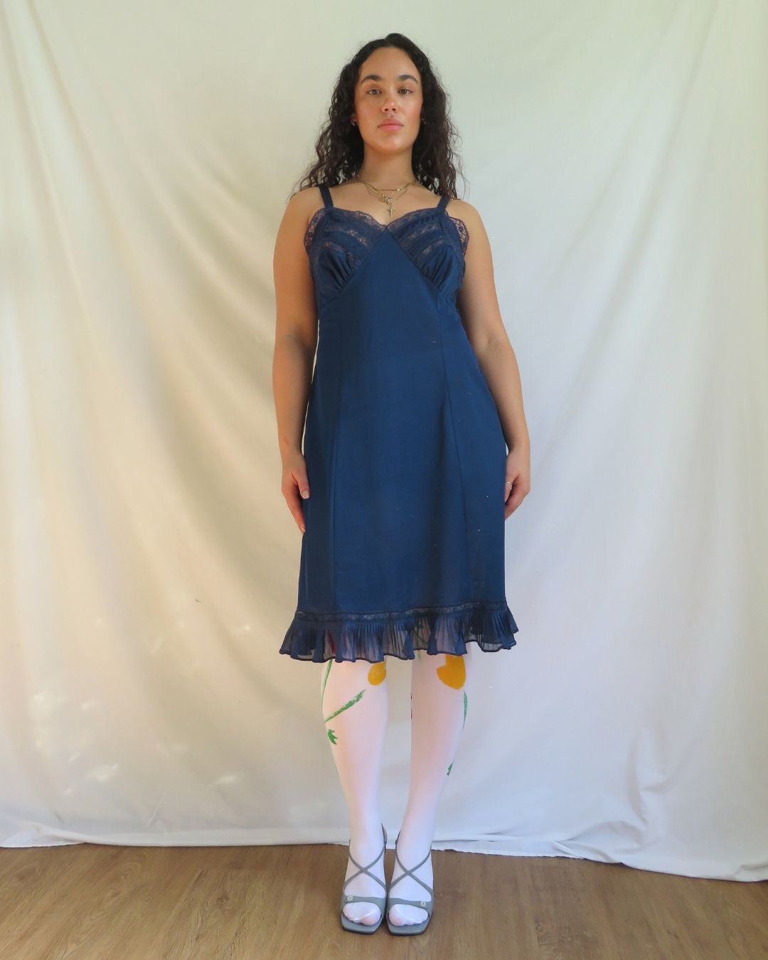 indigo dress